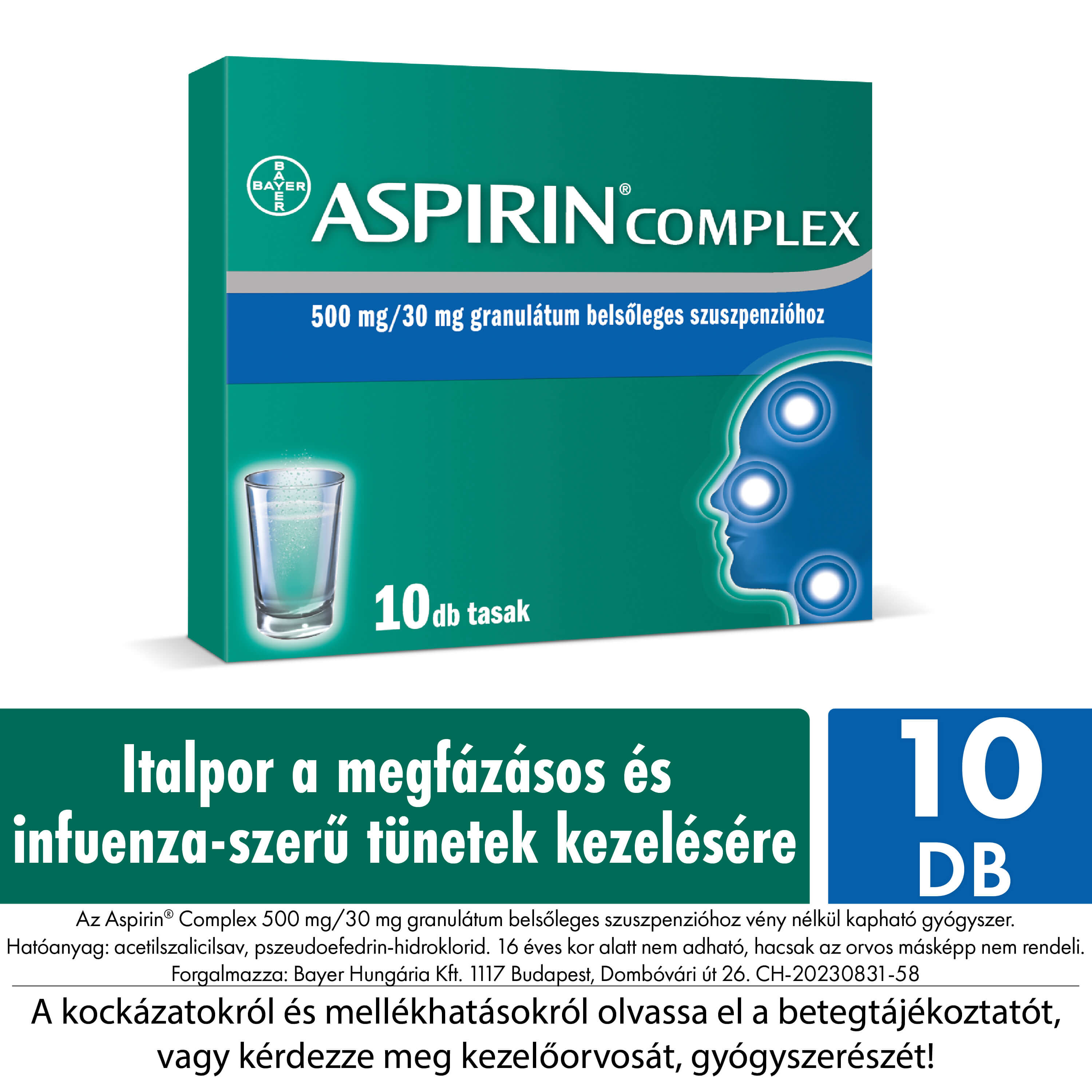 Aspirin Complex 10 darabos kiszerelés